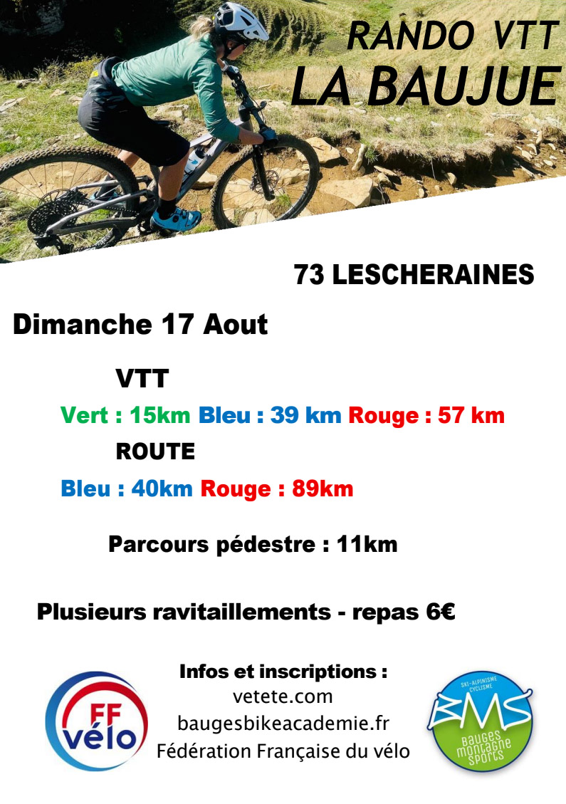 Rando la Baujue 2025 compétition